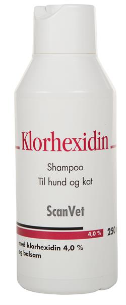 ScanVet Klorhexidin Shampoo 4%. Til hund og kat. 250 ml